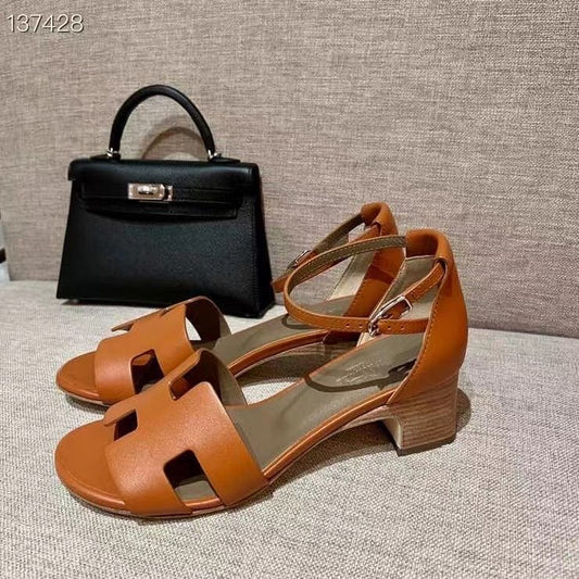 Hermes Heeled Oran Sandals SHS03696