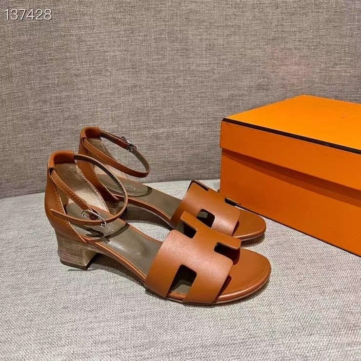 Hermes Heeled Oran Sandals SHS03696