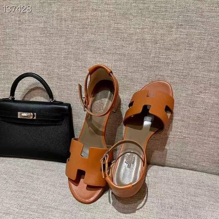 Hermes Heeled Oran Sandals SHS03696