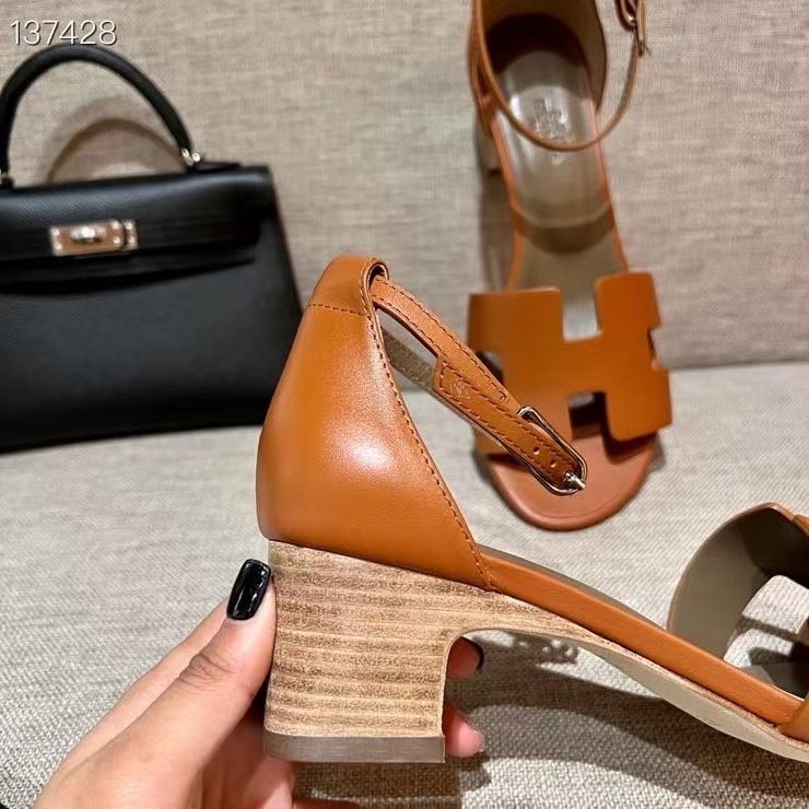 Hermes Heeled Oran Sandals SHS03696