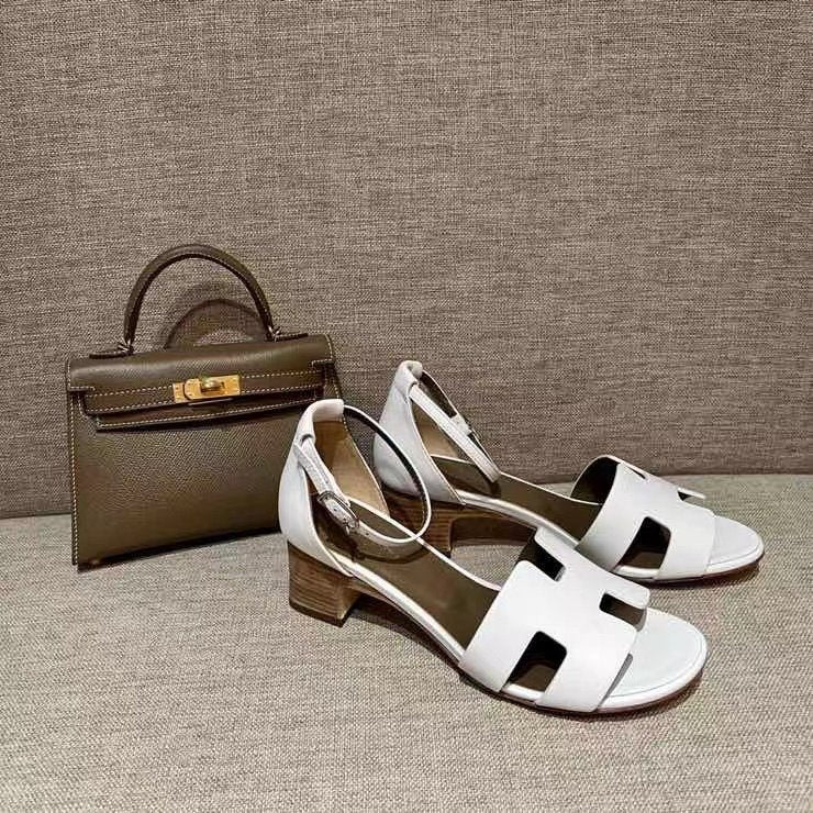 Hermes Heeled Oran Sandals SHS03697