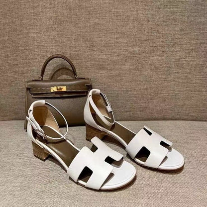 Hermes Heeled Oran Sandals SHS03697