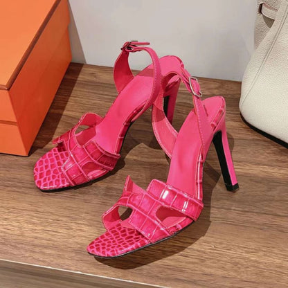 Hermes High Heeled Oran Sandals SHS05090