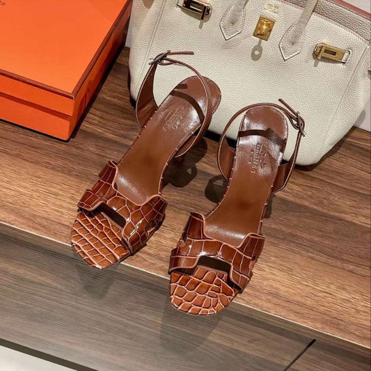 Hermes High Heeled Oran Sandals SHS05093