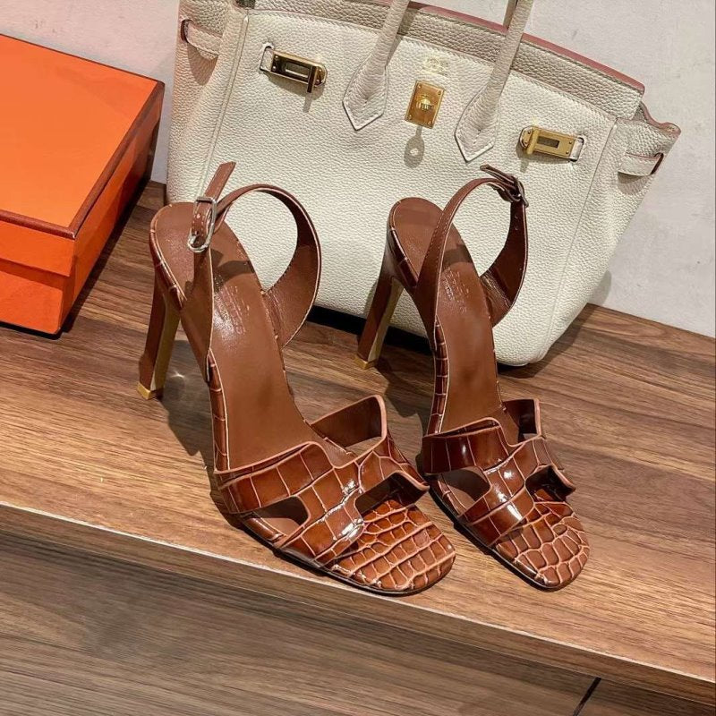 Hermes High Heeled Oran Sandals SHS05093