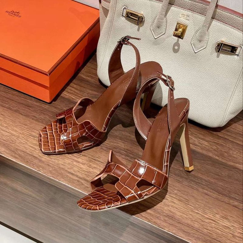 Hermes High Heeled Oran Sandals SHS05093