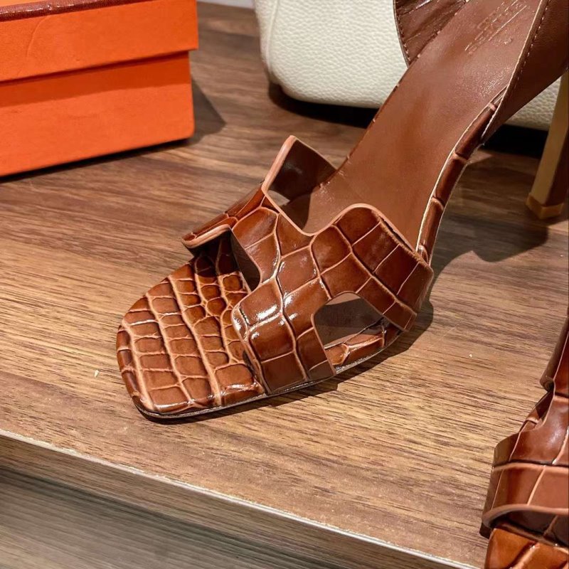 Hermes High Heeled Oran Sandals SHS05093