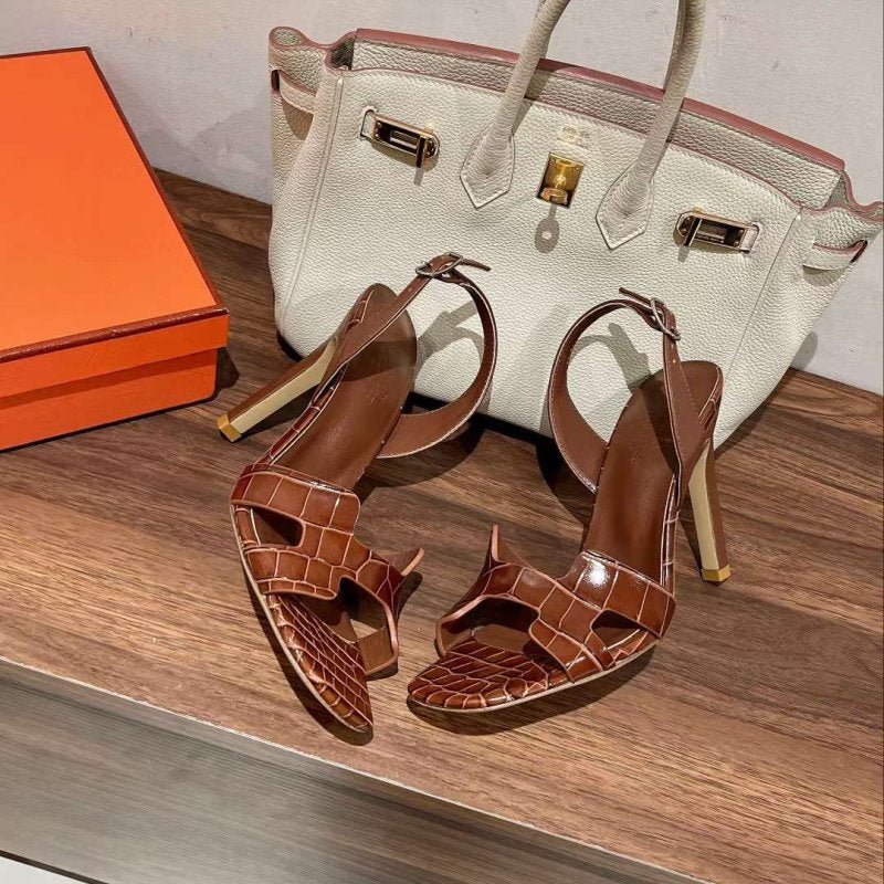 Hermes High Heeled Oran Sandals SHS05093