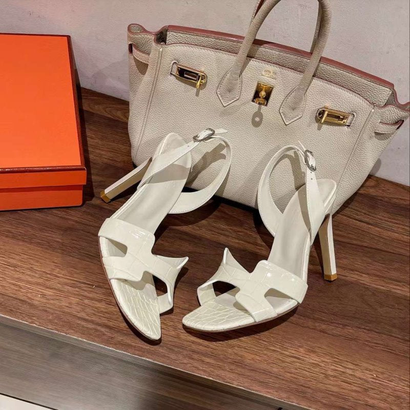 Hermes High Heeled Oran Sandals SHS05094