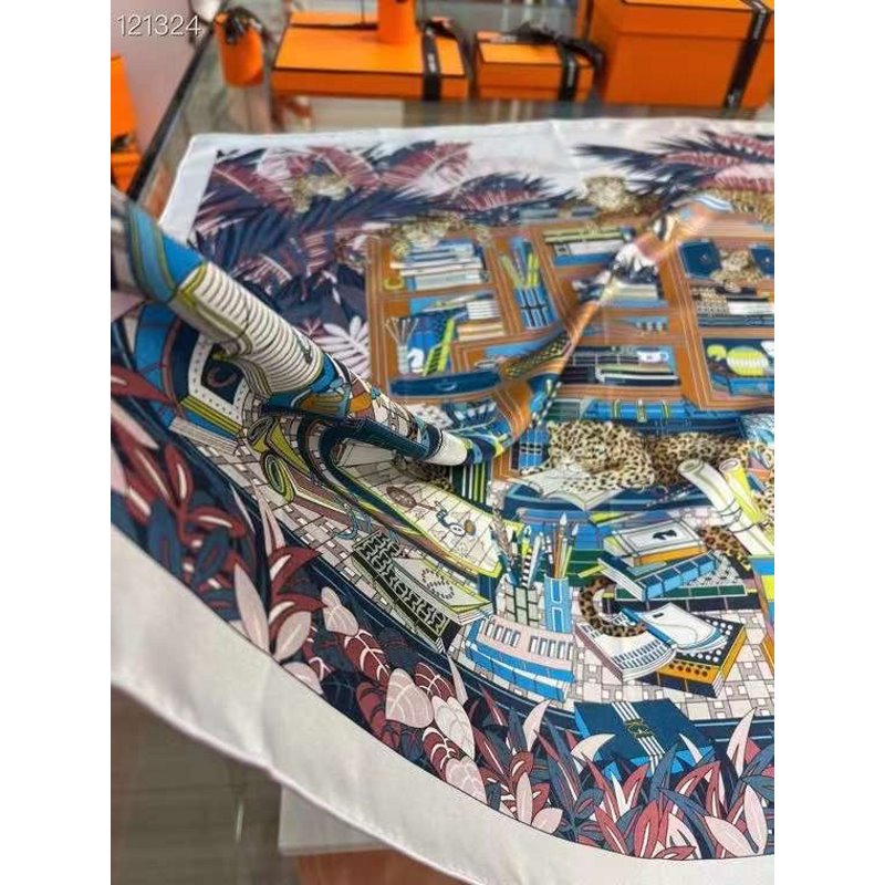 Hermes Muberry Silk Scarf SS001106