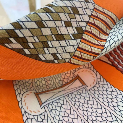Hermes Muberry Silk and Cashmere Scarf SS001100