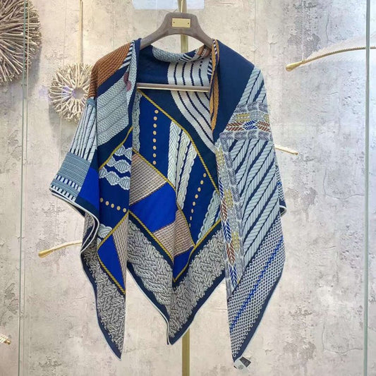 Hermes Muberry Silk and Cashmere Scarf SS001102