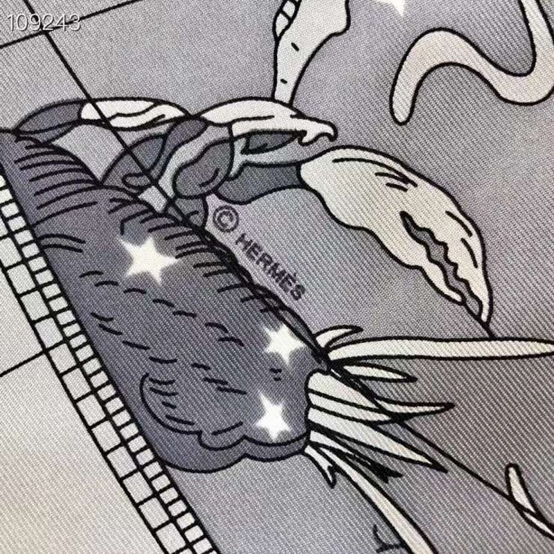 Hermes Twill Silk Scarf SS001136