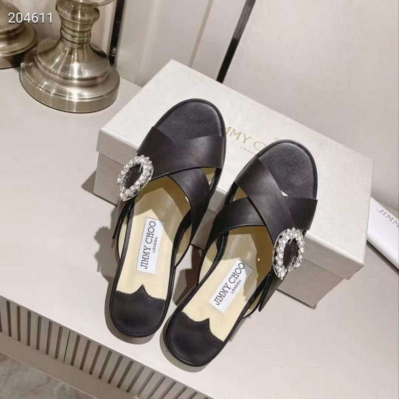 Jimmy Choo C Buckle Slippers SHS05060