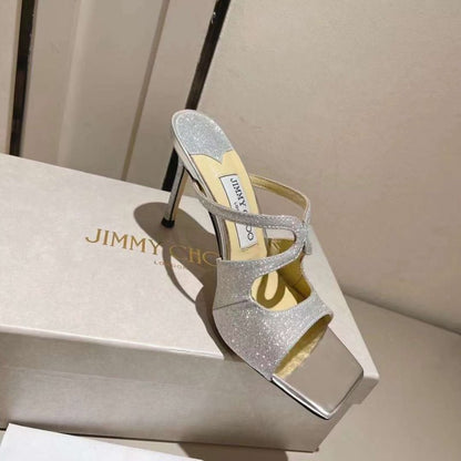 Jimmy Choo High Heel Flip Flop Sandals SHS05040