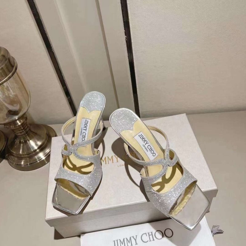 Jimmy Choo High Heel Flip Flop Sandals SHS05040