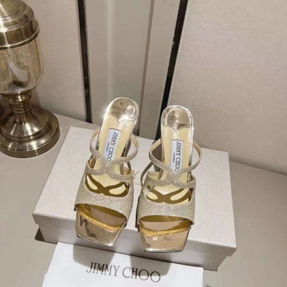 Jimmy Choo High Heel Flip Flop Sandals SHS05041