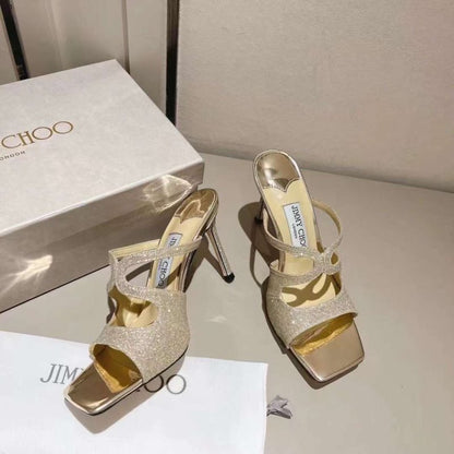 Jimmy Choo High Heel Flip Flop Sandals SHS05041