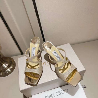 Jimmy Choo High Heel Flip Flop Sandals SHS05041