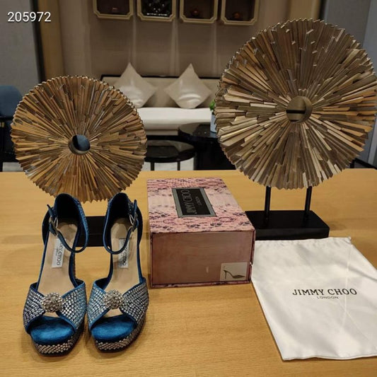 Jimmy Choo Thick High Heeled Sandals SHS05027