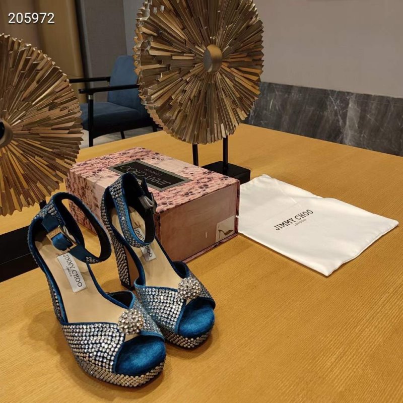 Jimmy Choo Thick High Heeled Sandals SHS05027