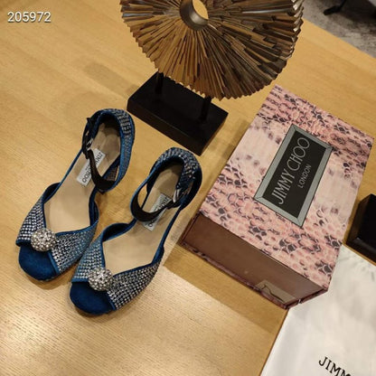 Jimmy Choo Thick High Heeled Sandals SHS05027