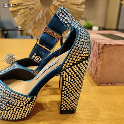 Jimmy Choo Thick High Heeled Sandals SHS05027