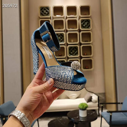 Jimmy Choo Thick High Heeled Sandals SHS05027