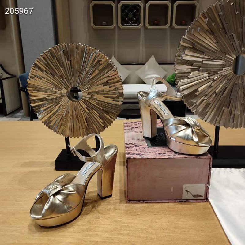 Jimmy Choo Thick High Heeled Sandals SHS05030