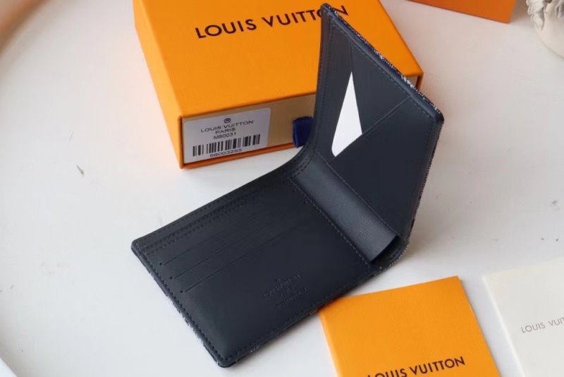 Louis Vuitton Black Wallet  WLB01284