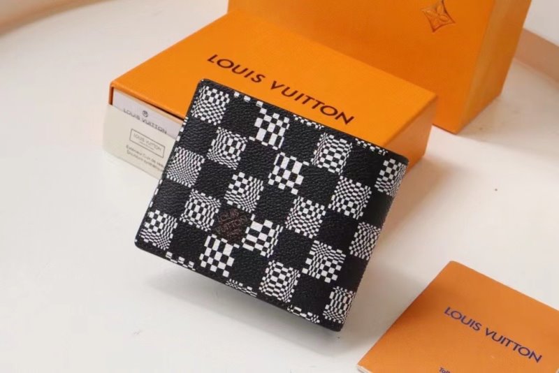 Louis Vuitton Black Wallet  WLB01285