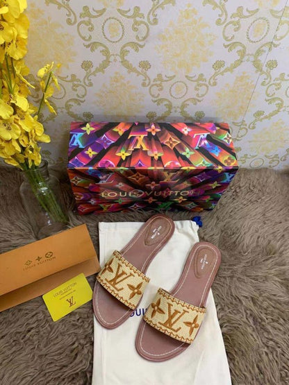 Louis Vuitton Brown Slippers SHS02550