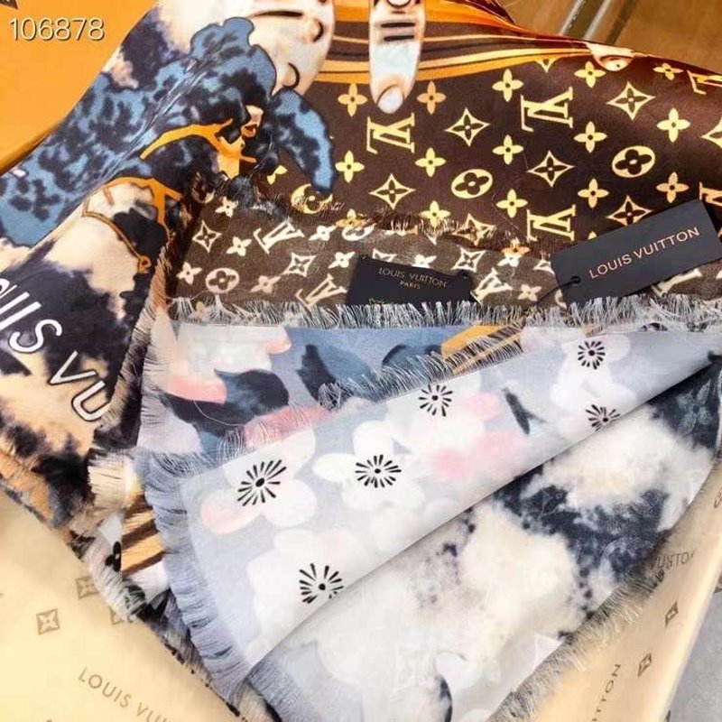 Louis Vuitton Muberry Silk Scarf SS001305