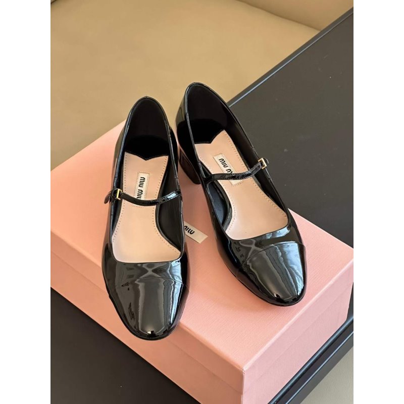 Miu miu mary jane flats clearance