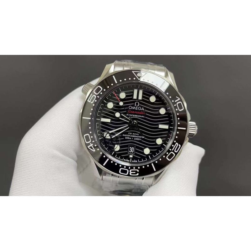 Omega Black Seamaster 300 Wrist Watch WAT02035