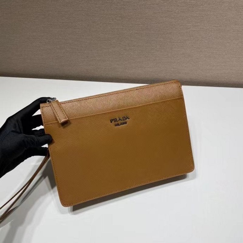 Prada Brown Saffiano Leather Wallet  WLB01295