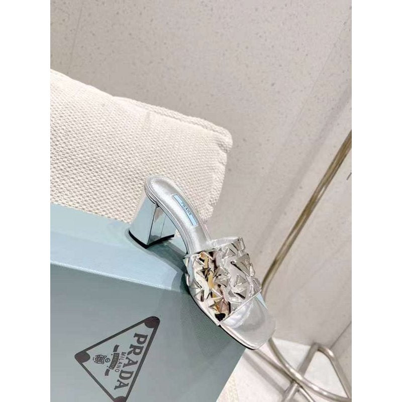 Prada Rivet Heeled Sandals SHS05309