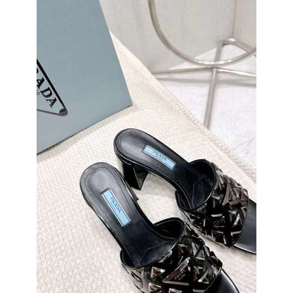 Prada Rivet Heeled Sandals SHS05311