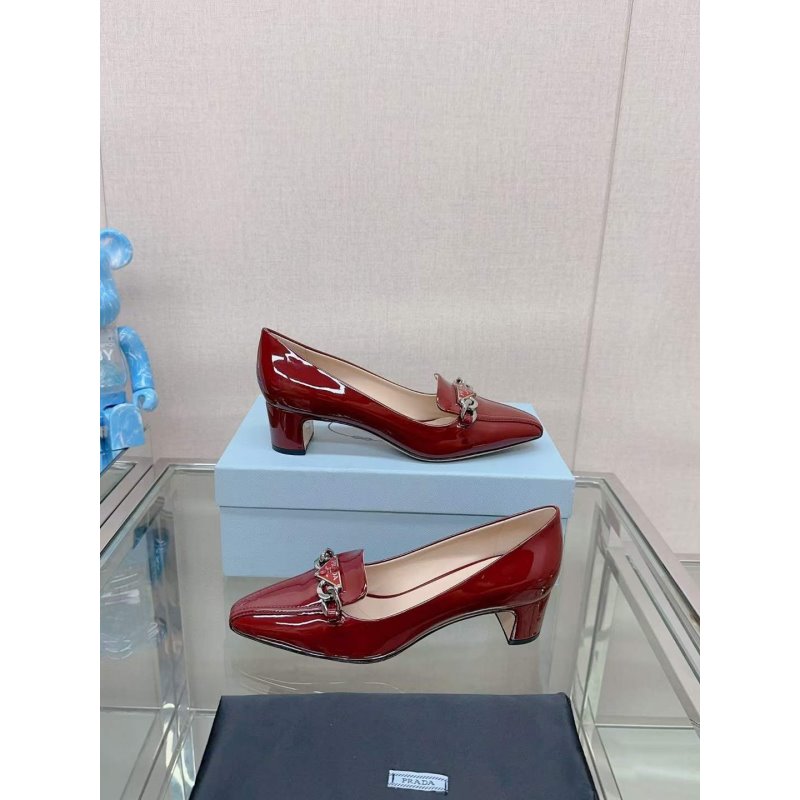 Prada Square Head Single Shoes SH00177