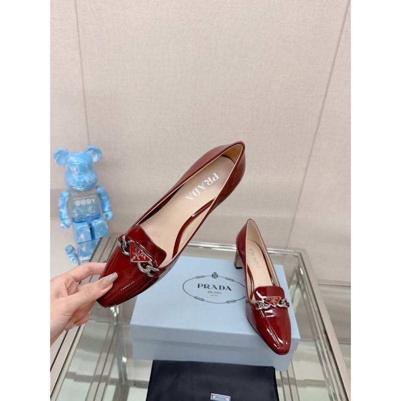 Prada Square Head Single Shoes SH00177