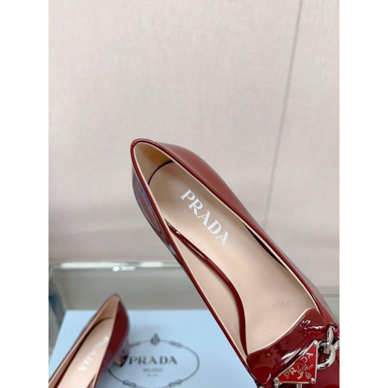 Prada Square Head Single Shoes SH00177