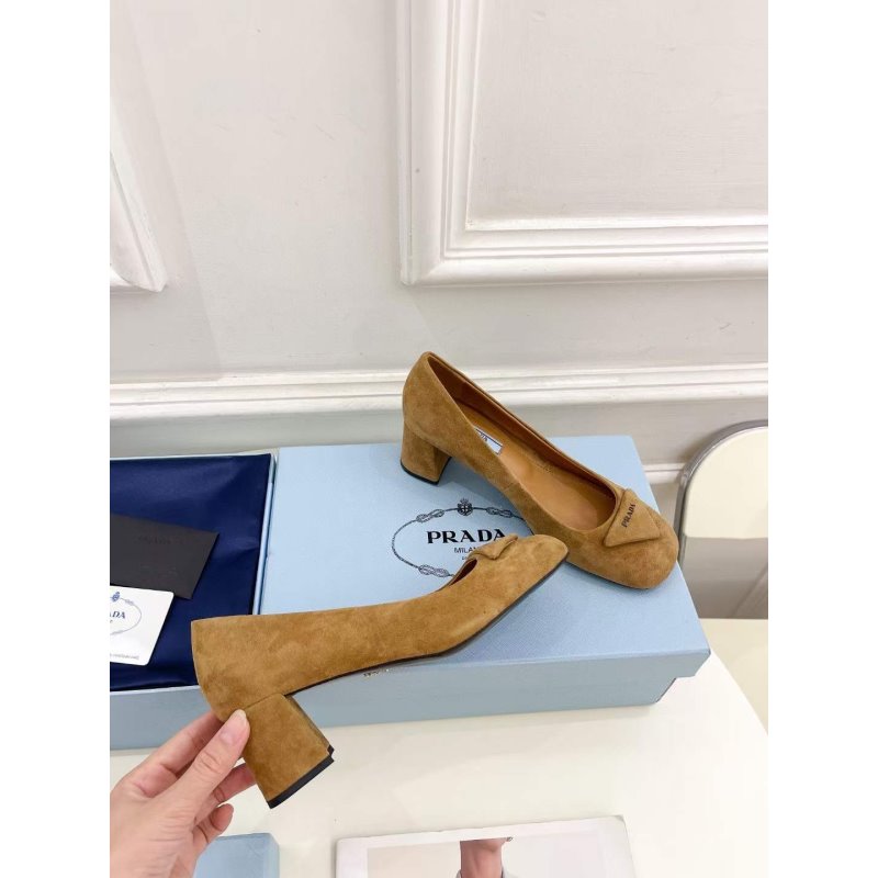 Prada Square Head Single Shoes SH00226