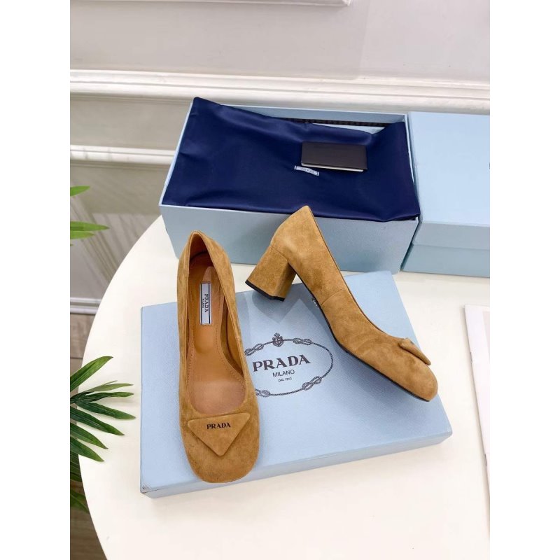 Prada Square Head Single Shoes SH00226