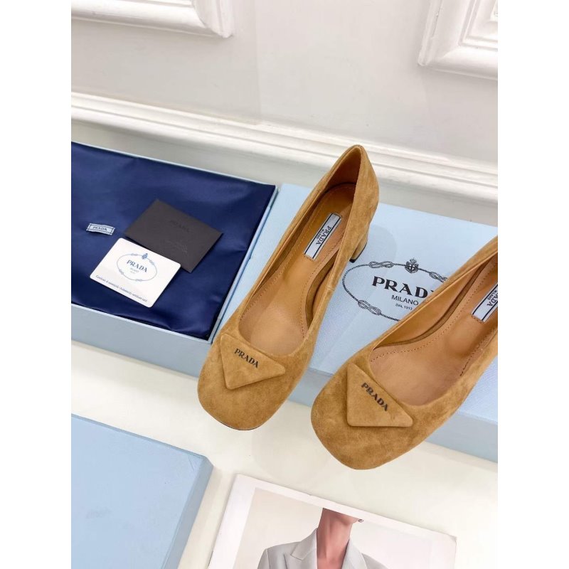 Prada Square Head Single Shoes SH00226