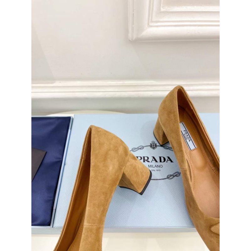 Prada Square Head Single Shoes SH00226