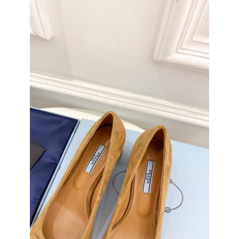 Prada Square Head Single Shoes SH00226