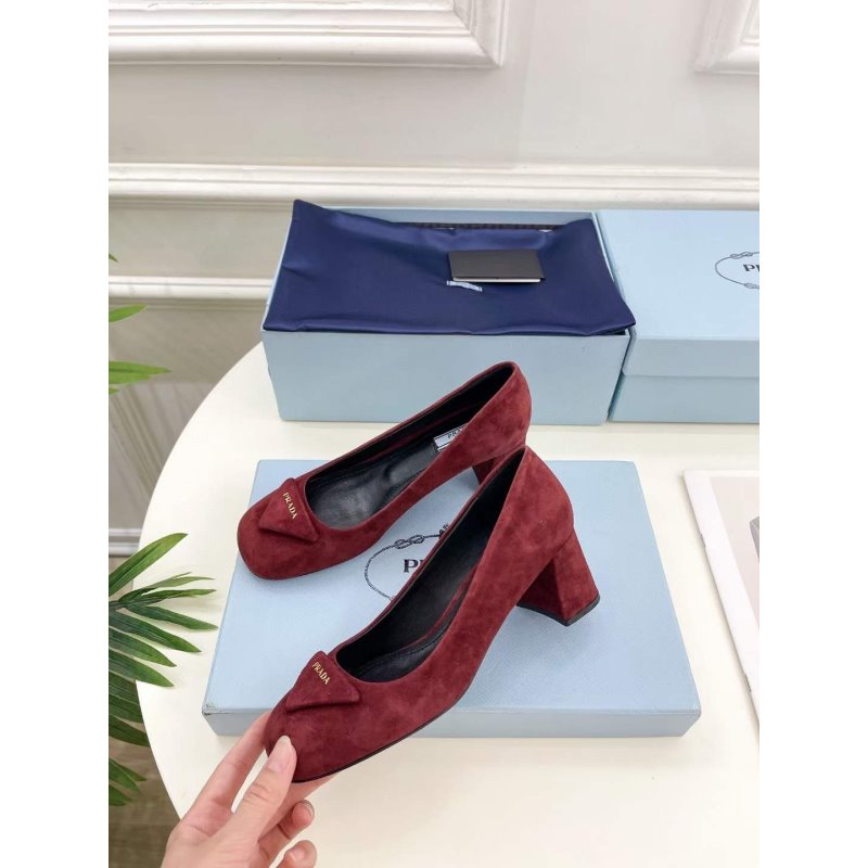 Prada Square Head Single Shoes SH00227