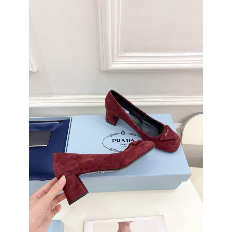 Prada Square Head Single Shoes SH00227