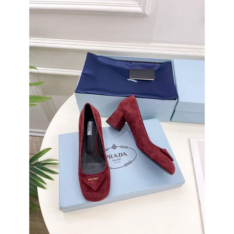 Prada Square Head Single Shoes SH00227