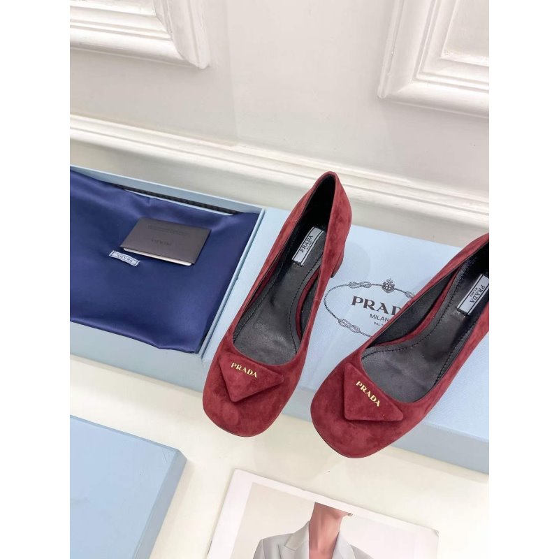 Prada Square Head Single Shoes SH00227